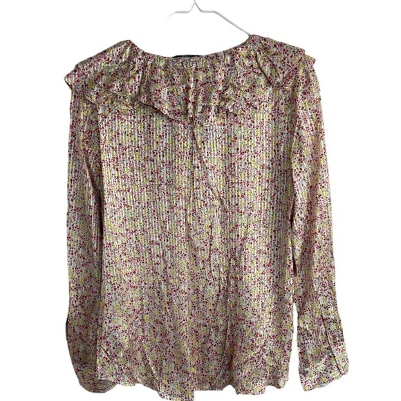 J Crew Ruffle Top in field day print - Picture 3 of 12